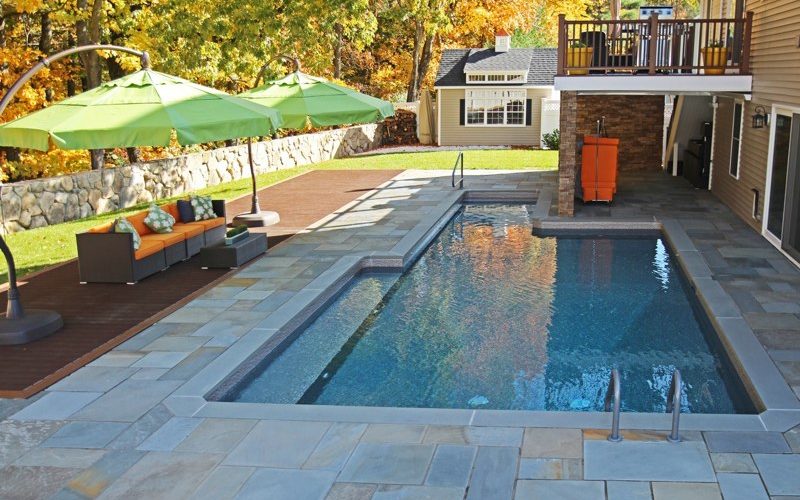 Custom pool installed by Majestic Pools