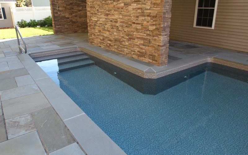 Custom pool installed by Majestic Pools