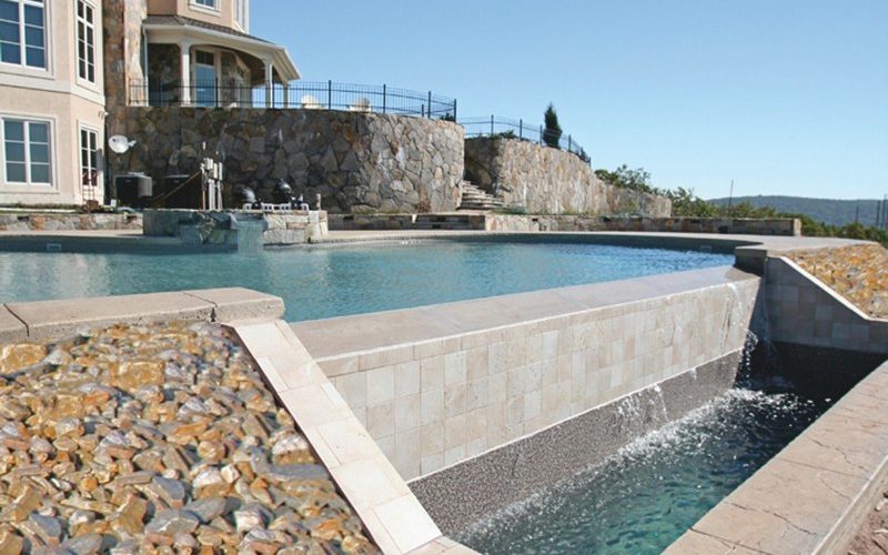 Custom inground pool installed by Majestic Pools