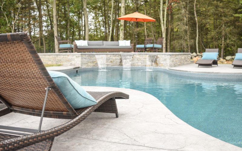 Ccustom inground pool installed by Majestic Pools